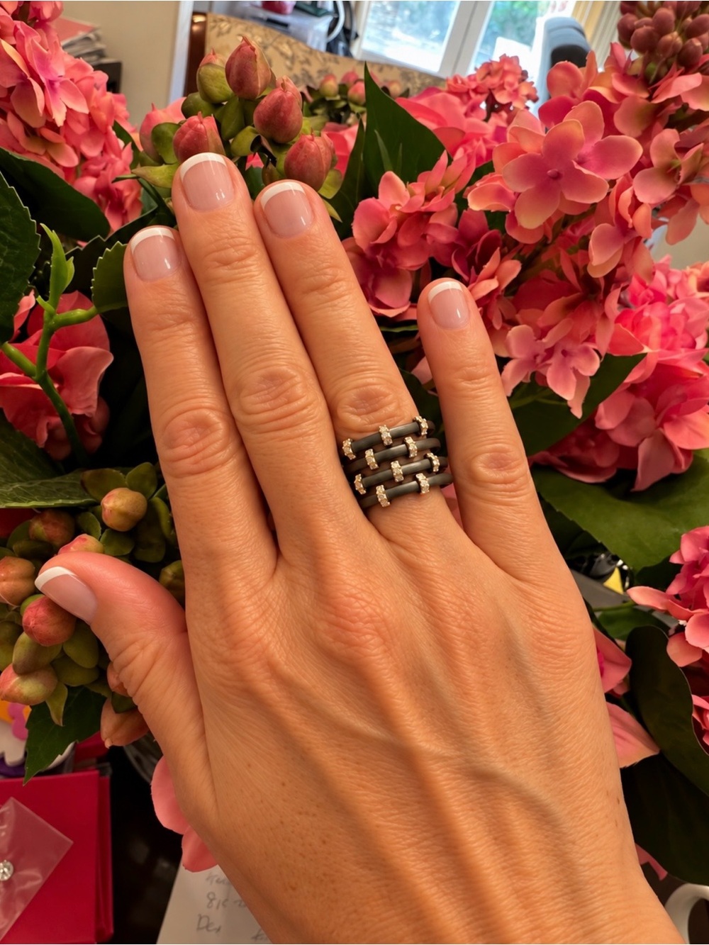 Freida Rothman INDUSTRIAL FINISH COBBLESTONE CAGE RING Size 8.5 - Picture 8 of 12
